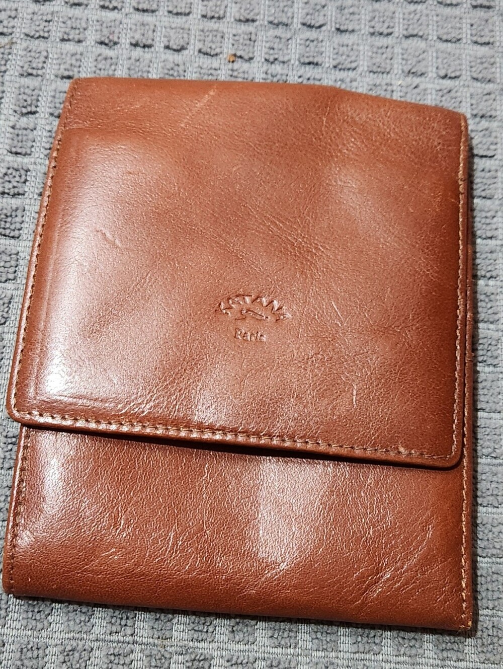 Katana Paris Classic Brown Leather Wallet with Flap